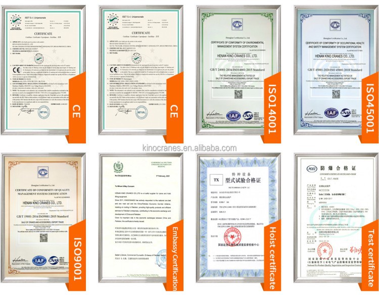 RTG Cranes Certificate RTG Cranes Certificate